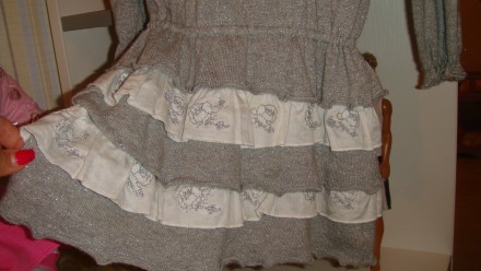 Продам платье фирмы Chicco для девочки  2 годика . Нарядное, трикотаж.. . фото 3