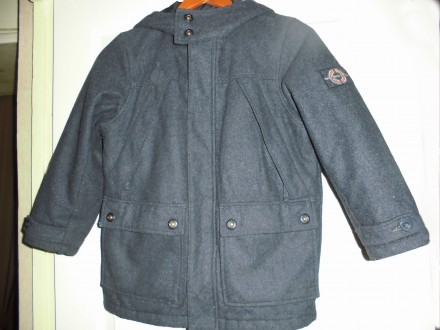 Куртка на мальчика демисезонная  фирма Vintage тёплая драповая ,
подкладка синт. . фото 3