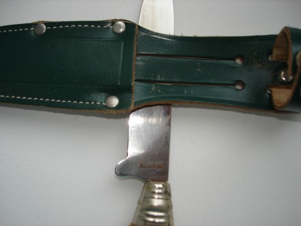 Ножи немецкой фирмы Rostfrei, с козьей ножкой (шерсть на ножке повреждена молью). . фото 4