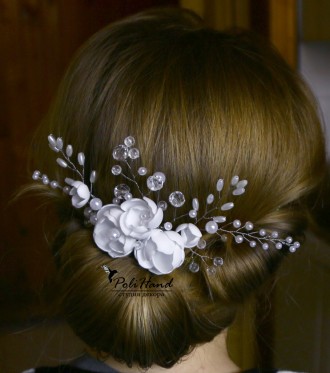 Свадебная заколка, свадебное украшение для волос

Ручная работа

Отправка по. . фото 2