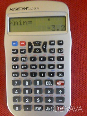 Інженерний калькулятор ASSISTANT AC-3618.
Має 240 функцій, має фукцію побудови . . фото 1