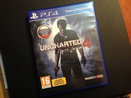Продам Новый диск с игрой Uncharted 4 На русском языке , диск был в бандле с ПС4. . фото 2