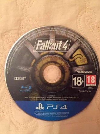 Продам диски с играми Uncharted 4, Fallout 4. (ENG) Диски как новые , без царапи. . фото 4