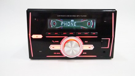 2din Pioneer 1201 Bluetooth USB+SD+AUX+пульт RGB подсветка (копия)
Эргономичная. . фото 2