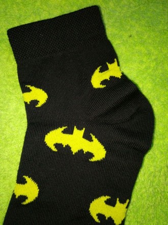 Яркие супермодные носки бэтмен лимон лайм апельсин котик не оставят без внимания. . фото 12