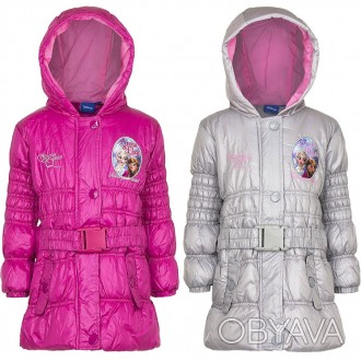 Стильные, демисезонные курточки для маленьких поклонниц Анны и Эльзы из мультфил. . фото 1