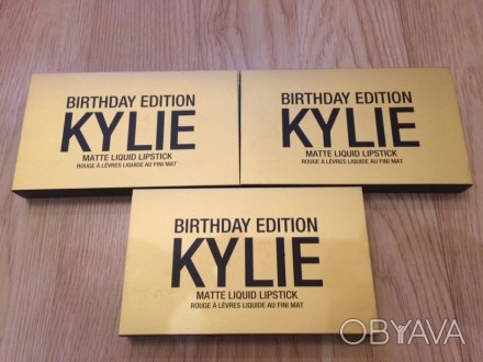 Новые отличные наборы матовых губных помад Kylie Birthday Edition. Замечательный. . фото 1