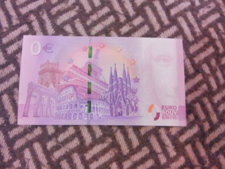 Банкнота 0 евро выпущена официально государством ( в часности Германия) в 2017 г. . фото 3