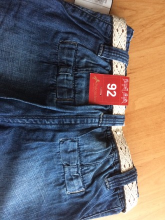 Летние джинсы С&А Palomino. Размер 92 см. Замеры: длина по внешнему шву 50 см, д. . фото 5