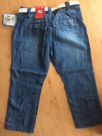 Летние джинсы С&А Palomino. Размер 92 см. Замеры: длина по внешнему шву 50 см, д. . фото 4