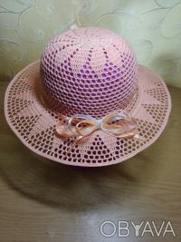 красивая вязаная крючком летняя шляпка для юной леди продам или свяжу на заказ. . фото 5