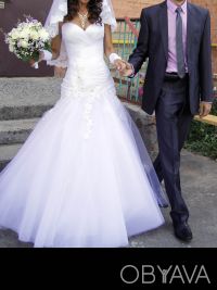 Продам оригинальное свадебное платье, которое выгодно подчеркивает фигуру невест. . фото 3