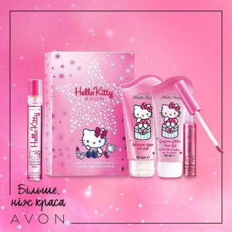 Детский парфюмерно-косметический набор Hello Kitty в красивой подарочной упаковк. . фото 3