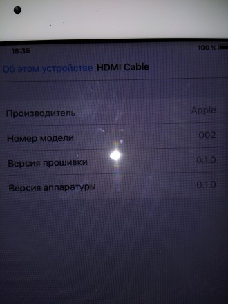 HDMI кабель Apple для подключения iPhone 4, 4s и iPad с 30 pin разъемом к телеви. . фото 6