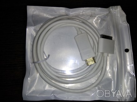 HDMI кабель Apple для подключения iPhone 4, 4s и iPad с 30 pin разъемом к телеви. . фото 1