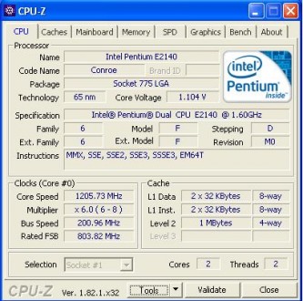 Pentium Dual-Core E2140, 1.6 GHz/1М/800, SLA93, сокет 775. . фото 3