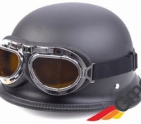 Шлем – каска немецкая Awina, ретро стиль + очки.
Размеры: L ( 59-60 cм.), ХL ( . . фото 2