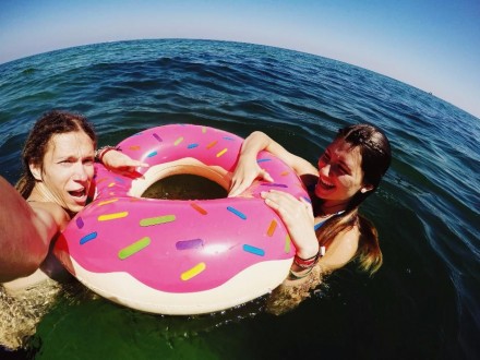 Надувной Круг Пончик "Donut" Фламинго 
Хит Сезона 
Для взрослых и детей 
В НА. . фото 6
