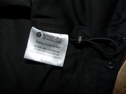 Куртка ветровка спортивная Sunderland Шотландия size L/52 рост 180 серо-чёрная, . . фото 4