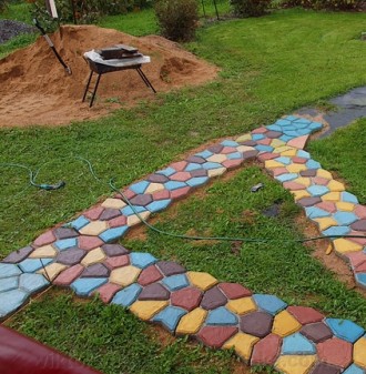 Форма "Садовая дорожка" - универсальный инструмент для заливки бетонных садовых . . фото 4