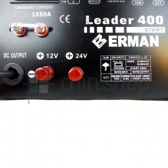 Пуско-зарядний пристрій для автомобільного акумулятора Erman EW 215, 12/24 В, 45. . фото 6