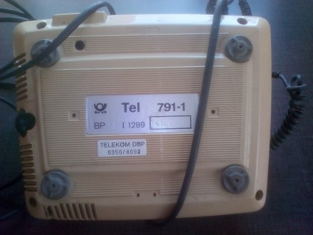 Стационарный дисковый проводной телефон Telekom DBP Tel 791-1, вилка RJ-11.
Сос. . фото 3