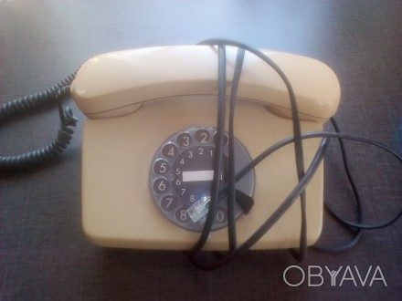 Стационарный дисковый проводной телефон Telekom DBP Tel 791-1, вилка RJ-11.
Сос. . фото 1