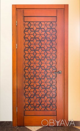 Классическая дверь с умеренным декором, в коричневом оформлении украсит как Вашу. . фото 1
