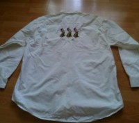 Продам мужскую белую рубашку. Замеры: плечи 56 см, рукава 66 см, ПОГ 66 см, длин. . фото 6