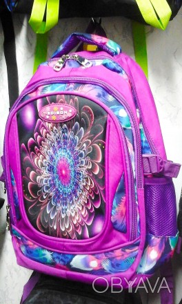 Очень красивый школьный рюкзак для девочек начальных классов, изготовлен из  пло. . фото 1