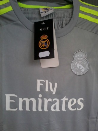 Форма футбольная футболка и шорты Реал серая размер( s)или 40-42. Замеры---футбо. . фото 4
