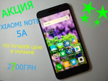 Акция ! Смартфон Xiaomi Note 5A по лучшей цене в Украине ! 

Характеристики 
. . фото 2