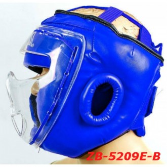 Шлем для единоборств с прозрачной маской FLEX EVERLAST ZB-5209E красный, размеры. . фото 6