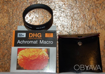 Для макросъемки. Макро конвертер светофильтр Marumi ACHROMAT DHG Macro 200 (+5) . . фото 1