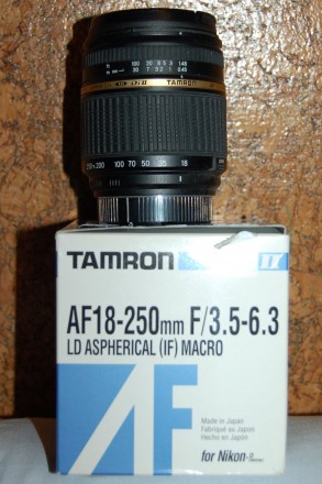 Зум Объектив на Nikon F TAMRON AF18-250mm F/3.5-6.3 LD ASPHERICAL (IF) MACRO, во. . фото 3