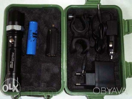 (3 режима роботи, Cree Q5 світлодіод, в комплекті: подарункова пластикова коробк. . фото 1