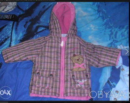 размер: 74,80,86 Продам отличную демисезонную курточку на девочку 1-2 года.Замер. . фото 1