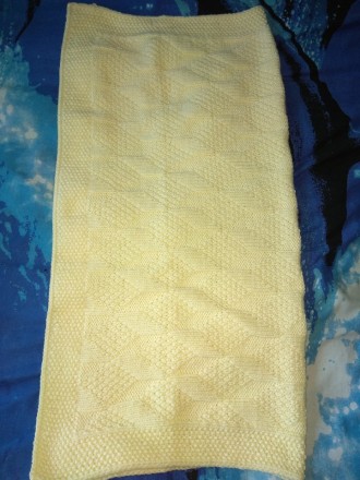 Эксклюзивный детский вязанный плед-одеялко с узором.Материал: детская пряжа - по. . фото 3