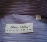 Продам мужскую фиолетовую рубашку , замеры: плечи 50 см, рукава 26 см, ПОГ 58 см. . фото 4