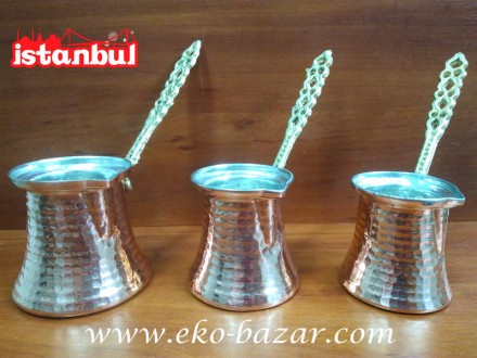 Турка для кофе 
пр-во Турция
материал :медь, олово
135мл - 165грн
165мл - 16. . фото 3