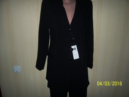 деловой евро костюм Milan/ пишется размер 9.идёт на 46/48 размер.красивый кардиг. . фото 4
