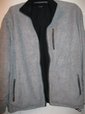 Куртка двухсторонняя мужская,цвет темно-синий,подкладка флис- серого цвета,весна. . фото 7