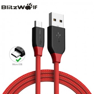 Оригинальный качественный кабель для быстрой зарядки от BlitzWolf в упаковке от . . фото 3
