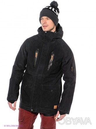 Мужская сноубордическая горнолыжная куртка Quiksilver премиум класса из зимней т. . фото 1