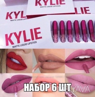 Набор Kylie Valentine Edition — это подарочный набор из 6 помад включая 2 новых . . фото 1