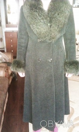 Пальто женское зимнее - стриженная лама, размер L (48). Без потертостей и повреж. . фото 1