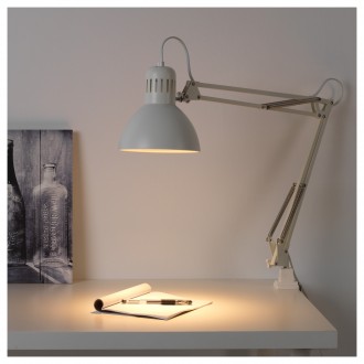 Лампа IKEA TERTIAL 703.554.55, белая (для настольного освещения и идеальных блик. . фото 4