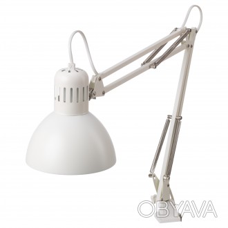 Лампа IKEA TERTIAL 703.554.55, белая (для настольного освещения и идеальных блик. . фото 1
