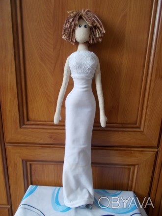 Кукла рост 49 см, выполнена из натуральных материалов.  Прекрасный подарок для д. . фото 1