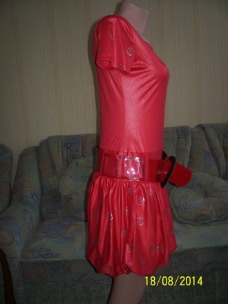 фирменное Турецкое платье на наш 46 размер.платье ткань 96%коттон +4%эластан.+по. . фото 3